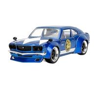 Modèle Réduit De Voiture en Alliage Mazda RX3 1974 À L'échelle 1:24, Collection Commémorative pour Les Passionnés Jouets Non RC(Bleu)