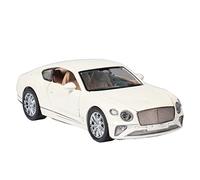 Modèle Réduit De Voiture en Alliage Moulé sous Pression 4 Portes Ouvrables 1:24 pour Bentley Continental Décoration(White)