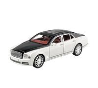 Modèle Réduit De Voiture en Alliage Moulé sous Pression, Échelle 1:24, pour Bentley Mulsanne(Black White)