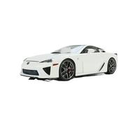 Modèle Réduit De Voiture en Alliage pour Lexus, Toit en Carbone Blanc Uni + Intérieur Rouge, Échelle 1:18, Cadeau De Vacances, Voiture Miniature De Collection