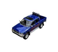 Modèle Réduit De Voiture en Alliage pour Toyota Hilux 1994 Double Rangée Quatre Roues Motrices Collection Hobby 1:64 Miniature De Collection(Blue 2)