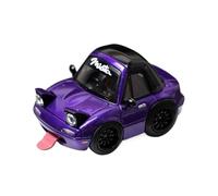 Modèle Réduit De Voiture en Résine pour Mazda MX5 Q Version Miata Na Egg Collection Hobby Échelle 1:64 Collection nostalgique(Purple)