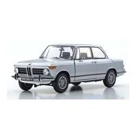 Modèle réduit de voiture - KYOSHO - BMW 2002 TII 1972 - Argent - Intérieur - 1:18