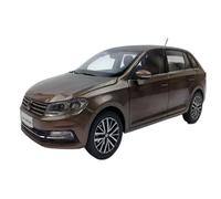 Modèle Réduit De Voiture Miniature en Alliage Marron Volkswagen Santana Hua Na Gran À L'échelle 1:18