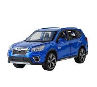 Modèle réduit de Voiture Subaru Forester SUV au 1/30 en Alliage de Zinc moulé sous Pression, Objet de Collection avec Effets sonores et Lumineux.(Blue)