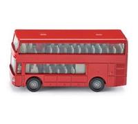 Siku Bus à impériale 1321 – métal/plastique Rouge – voiture jouet pour enfants