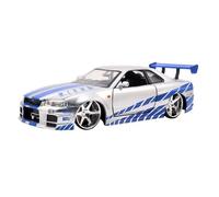 Jada Modèle Réduit en Métal : Voiture Fast & Furious 1/24 : Brian's Nissan Skyline GT-R (R34)