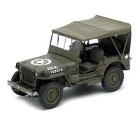 Modèle réduit JEEP WILLYS - HTC - 1/43 - Soft Top Ferme - Die-cast - Vert