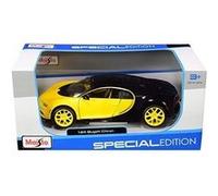 Modèle réduit - MAISTO - Bugatti Chiron - Noir - 1/24 - Pneus en caoutchouc véritable