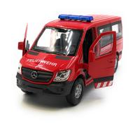 Modèle Réduit Mercedes Benz Camion De Pompiers Sprinter Rouge 1:34-39 (Licencié)