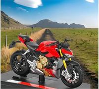 ModèLe RéDuit Moto Alliage L'éPour Chelle 1:18 pour Ducati Super Naked V4 S Jouet Scooter DéCoration Gâteau