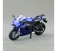 ModèLe RéDuit Moto Course pour Yamaha YZF-R1 L'éPour Chelle 1:18 Alliage Moulé sous Pression pour Collection Et DéCoration IntéRieure(Bleu)