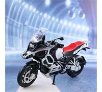 ModèLe RéDuit Moto L'éPour Chelle 1:12 Moulé sous Pression Jouet Simulation Course Portable pour Les Doigts pour BMW R1250 GS(Black- Silver)