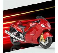 ModèLe RéDuit Moto L'éPour Chelle 1:18 Moulé sous Pression Jouet Course Portable pour Les Doigts Compatible avec pour Suzuki pour Hayabusa Gsx-1300R(Black- Silver)