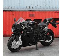 ModèLe RéDuit Moto L'éPour Chelle 1:18 Moulé sous Pression Jouet Simulation Course Portable pour Les Doigts pour Suzuki Gsx-R1000(Black- Silver)