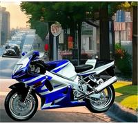 ModèLe RéDuit Moto L'éPour Chelle 1/18 Moulé sous Pression Jouet Simulation Course Portable pour Les Doigts pour Suzuki Gsx-R750