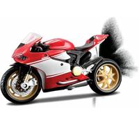 ModèLe RéDuit Moto L'éPour Chelle 1:18 Moulé sous Pression Jouet Simulation Course Portable pour Les Doigts Compatible avec pour Ducati 1199 Et Superleggera