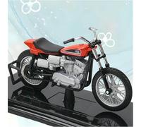 ModèLe RéDuit Moto L'éPour Chelle 1:18 Moulé sous Pression Jouet Simulation Course Portable pour Les Doigts Compatible avec pour Harley Davidson Xr750 1972