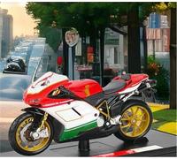 ModèLe RéDuit Moto L'éPour Chelle 1/18 Moulé sous Pression Jouet Simulation Course Portable pour Les Doigts Inspiré La pour Ducati 1098 S