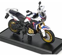 ModèLe RéDuit Moto pour Honda Africa Twin Dct Alliage L'éPour Chelle 1:18 Jouet Scooter DéCoration Gâteau(Blanc)