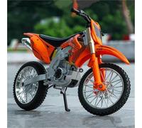 ModèLe RéDuit Moto pour Kawasaki Kx450 L'éPour Chelle 1/10 Alliage Moulé sous Pression Cadeau d'anniversaire Collection(Orange)