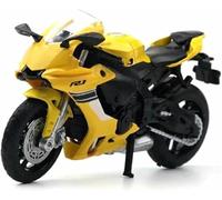 ModèLe RéDuit Moto pour Yamaha YZF-R1 L'éPour Chelle 1:18 Alliage Moulé sous Pression - Collection Cadeau d'anniversaire(Jaune)