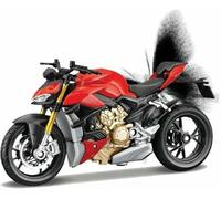 ModèLe RéDuit Statique Alliage Moulé sous Pression L'éPour Chelle 1:18 pour Ducati Super Naked V4 S Collection Motos