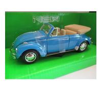 WELLY DIE CASTING Modèle réduit Volkswagen Beetle Cabriolet Bleu Échelle 1/24 Mixte