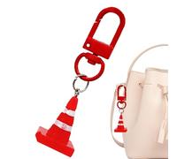 Modèle Roadblock Pendentif de sac, porte-clés porte-clés porte-clés de sac, verrouillage de route modèle porte-clés porte-clés porte-clés de sac - porte-clés cône de trafic porte-clés