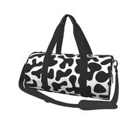 Modèle sans Couture avec Vache Tachetée, Sac de Voyage de Grande capacité, Sac à Main Rond, Sac de Voyage de Sport, fourre-Tout, Sac de Fitness