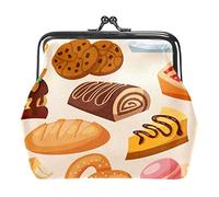 Modèle sans Couture Porte-Monnaie Vintage Pochette Boucle Pochette Kiss-Lock Changement Sac à Main Fermoir Fermeture Portefeuilles pour Femmes Fille