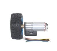 Modèle Science JGA25-370 Moteur à engrenages CC, moteur haute puissance 6V 12V 24V, plaque de code de mesure de vitesse d'encodeur, robot de voiture intelligent bricolage, robot de pompes ZFUGEDRLI (