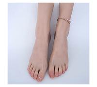 Modèle sexy modèle adulte femme tir de des accessoires fétiche simulation liquide silicone sole doux orteils nus Chaussure Chaussette Bijoux(Silicone Toes bone,Right foot 1pcs)