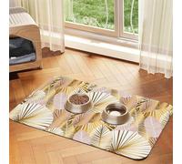 Modèle spatial de la galaxie cosmique,Tapis d'alimentation imperméable pour animaux de compagnie, sets de table pour chats et chiens pour la nourriture et l'eau, tapis de nourriture en cuir PU,40x60cm