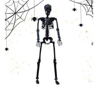 Modèle Squelette Grandeur Nature - Décoration d'halloween, décoration Grandeur Nature et articulations | Gothic Horror Graveyard Props pour pelouse Porche Jardin Yard terrasse Patio Balcon ex