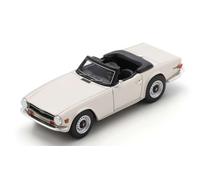 MODÈLE STATIQUE DIECAST DIECAST SCHUCO 1/43 TRIUMPH TR6 BLANC OUVERT