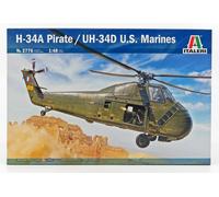 MODÈLE STATIQUE ITALIEN SIKORSKY UH 34D HÉLICOPTÈRE ÉTATS-UNIS MARINES 1974 1/48