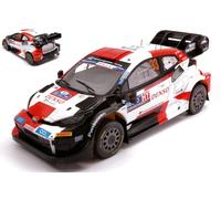 MODÈLE STATIQUE IXO 1/18 TOYOTA GR YARIS WRC 33 EVANS RALLY FINLANDE 2023