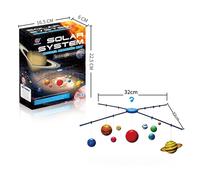 Modèle suspendu - XVX - Système solaire - 8 planètes - Outil pédagogique - Éclairage LED