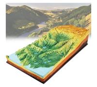 Modèle tectonique des plaques 3D, modèles de Combinaison de Cinq terrains, modèle de Relief géographique éducatif, Outils pédagogiques Scolaires de géologie Scientifique.