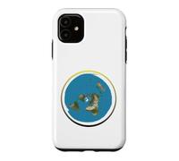 Modèle Terre Plate avec Cycle biblique Jour Nuit Coque pour iPhone 11