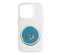 Modèle Terre Plate avec Cycle biblique Jour Nuit Coque pour iPhone 14 Pro