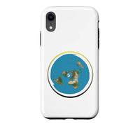 Modèle Terre Plate avec Cycle biblique Jour Nuit Coque pour iPhone XR