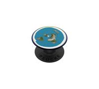 Modèle Terre Plate avec Cycle biblique Jour Nuit PopSockets PopGrip Adhésif