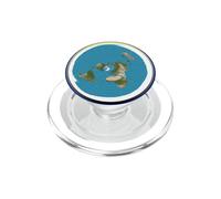 Modèle Terre Plate avec Cycle biblique Jour Nuit PopSockets PopGrip pour MagSafe