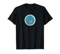 Modèle Terre Plate avec Cycle biblique Jour Nuit T-Shirt