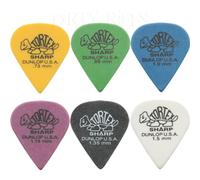 Modèle Tortex Sharp Dunlop Lot de 12 médiators/plectres 2 de Chaque Taille dans Une boîte de Rangement Pratique