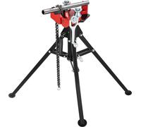 Modèle TP-425 Étau à chaîne transportable Étau à tube Étau à chaîne en acier, outil de travail à trois pieds 1/8"-5" (3,2-127 mm), pour mécaniciens électriciens plombiers