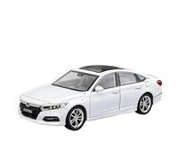 Modèle Voiture Alliage pour Honda Accord 1:24 Véhicules Jouets Moulés sous Pression Méta Collection Son Et De Lumière Élevés Jouets Non RC(White)