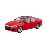 Modèle Voiture Alliage pour Honda Accord 1:24 Véhicules Jouets Moulés sous Pression Méta Collection Son Et De Lumière Élevés Jouets Non RC(Rouge)